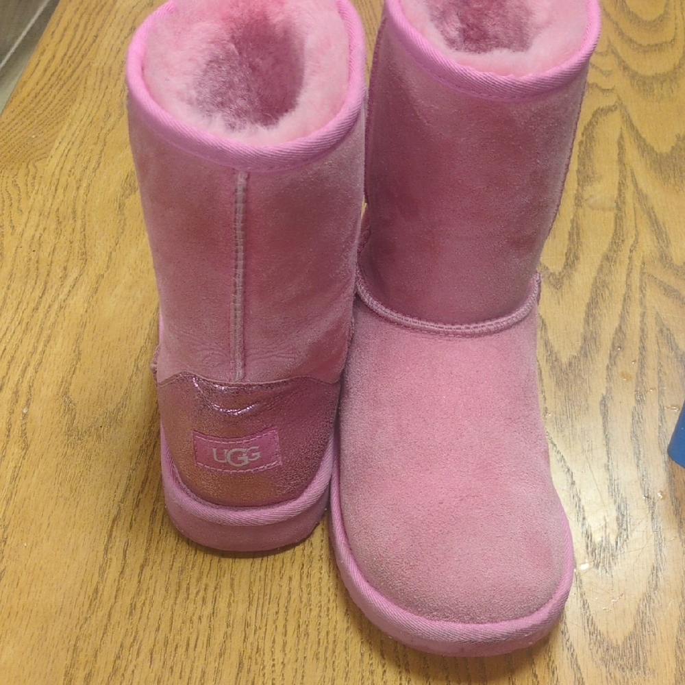 UGG Pink Ankle Booties